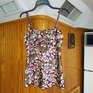 BCX Ladies Cami  M Brown/Pink/White